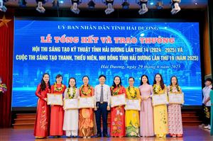 HCCP NHẬN 04 GIẢI THƯỞNG TẠI HỘI THI SÁNG TẠO KỸ THUẬT TỈNH LẦN THỨ XIV