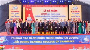 TRANG TRỌNG TỔ CHỨC LỄ KỶ NIỆM 60 NĂM NGÀY TRUYỀN THỐNG TRƯỜNG CAO ĐẲNG DƯỢC TRUNG ƯƠNG HẢI DƯƠNG  (1965 – 2025)