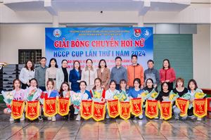 Khai mạc giải bóng chuyền hơi nữ HCCP CUP lần thứ I năm 2024