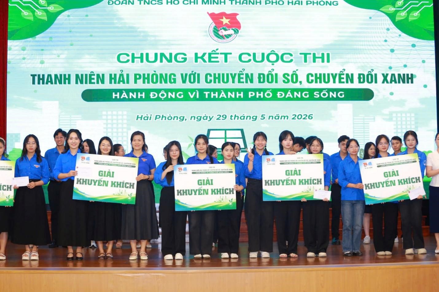 Đoàn Trường Cao đẳng Dược Trung ương Hải Dương ghi dấu ấn tại cuộc thi Thanh niên Hải Phòng với chuyển đổi số, chuyển đổi xanh - Hành động vì thành phố đáng sống” năm 2026