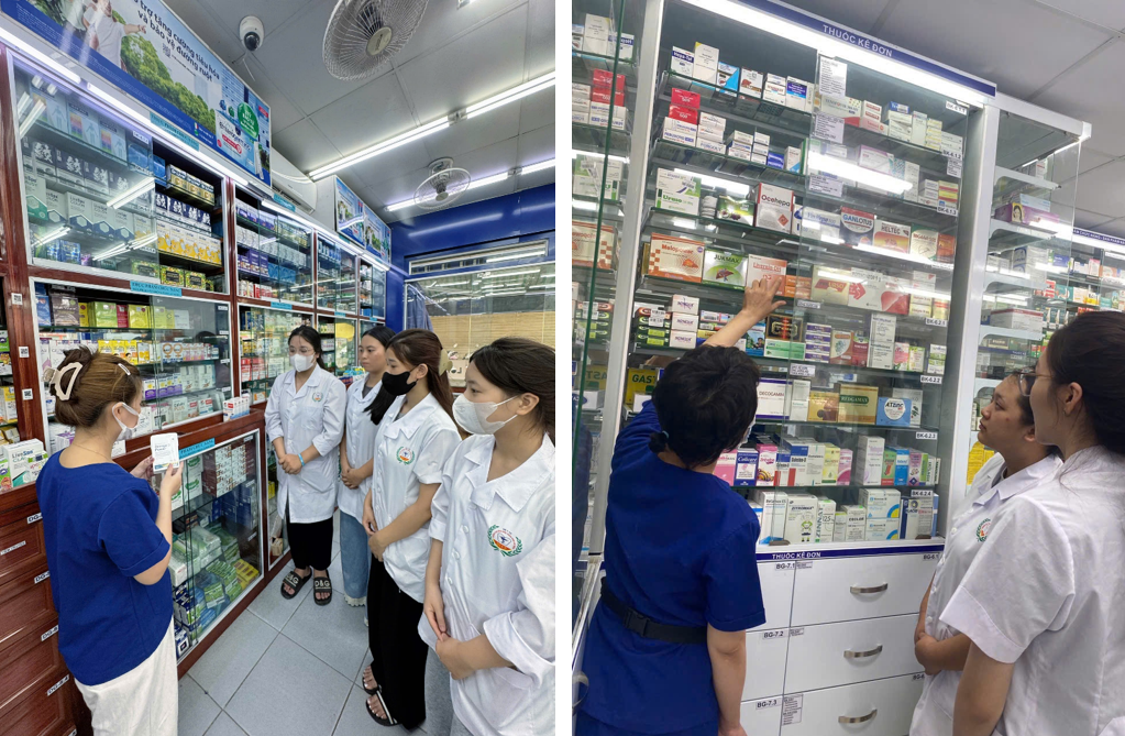 Sinh viên ngành Dược HCCP thực tập tại hệ thống Nhà thuốc Long Châu: Học từ thực tiễn, vững vàng nghề nghiệp