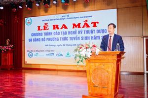 Lễ ra mắt chương trình đào tạo Nghề Kỹ thuật dược và công bố phương thức tuyển sinh năm 2024.