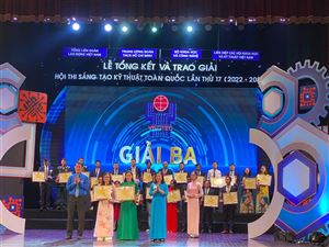 TRƯỜNG CAO ĐẲNG DƯỢC TRUNG ƯƠNG HẢI DƯƠNG ĐẠT GIẢI BA TẠI HỘI THI SÁNG TẠO KỸ THUẬT TOÀN QUỐC