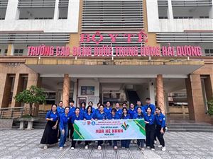 Tuổi trẻ Trường Cao đẳng Dược Trung ương Hải Dương sôi nổi với Chiến dịch “Mùa hè xanh 2025”
