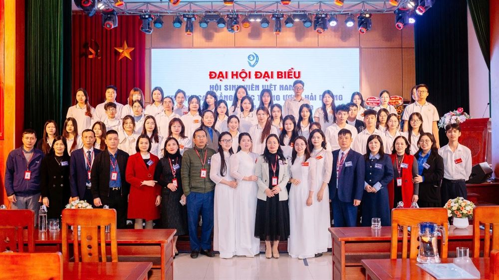 TRƯỜNG CAO ĐẲNG DƯỢC TRUNG ƯƠNG HẢI DƯƠNG TỔ CHỨC THÀNH CÔNG ĐẠI HỘI ĐẠI BIỂU HỘI SINH VIÊN VIỆT NAM TRƯỜNG KHÓA V, NHIỆM KỲ 2025 - 2028