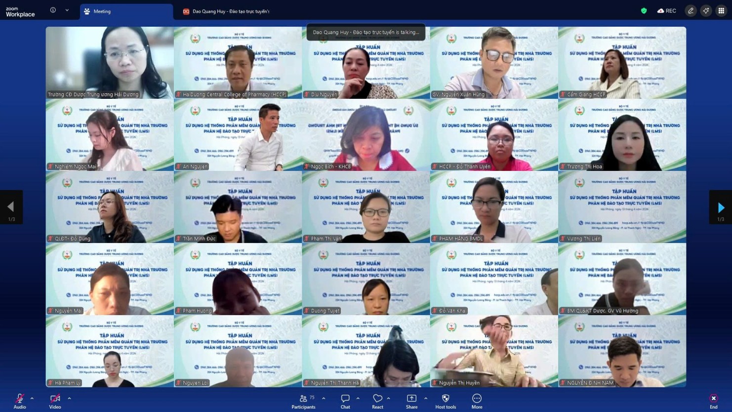 HCCP tập huấn hệ thống đào tạo trực tuyến: Quyết tâm chuyển đổi số đồng bộ, toàn diện và hiệu quả