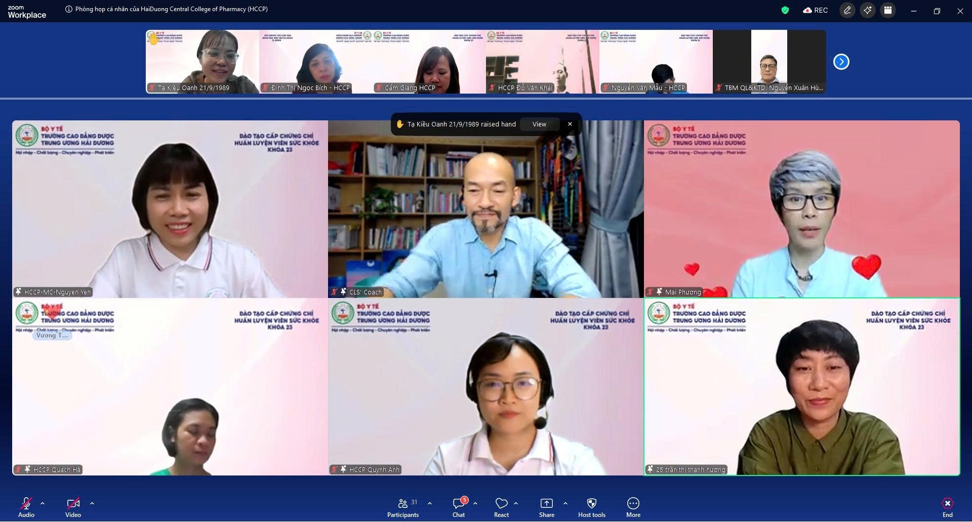 Trường Cao đẳng Dược Trung ương Hải Dương khai giảng Khóa 23 Huấn luyện viên sức khỏe – Tiếp tục khẳng định vai trò tiên phong trong đào tạo nhân lực chăm sóc sức khỏe chủ động