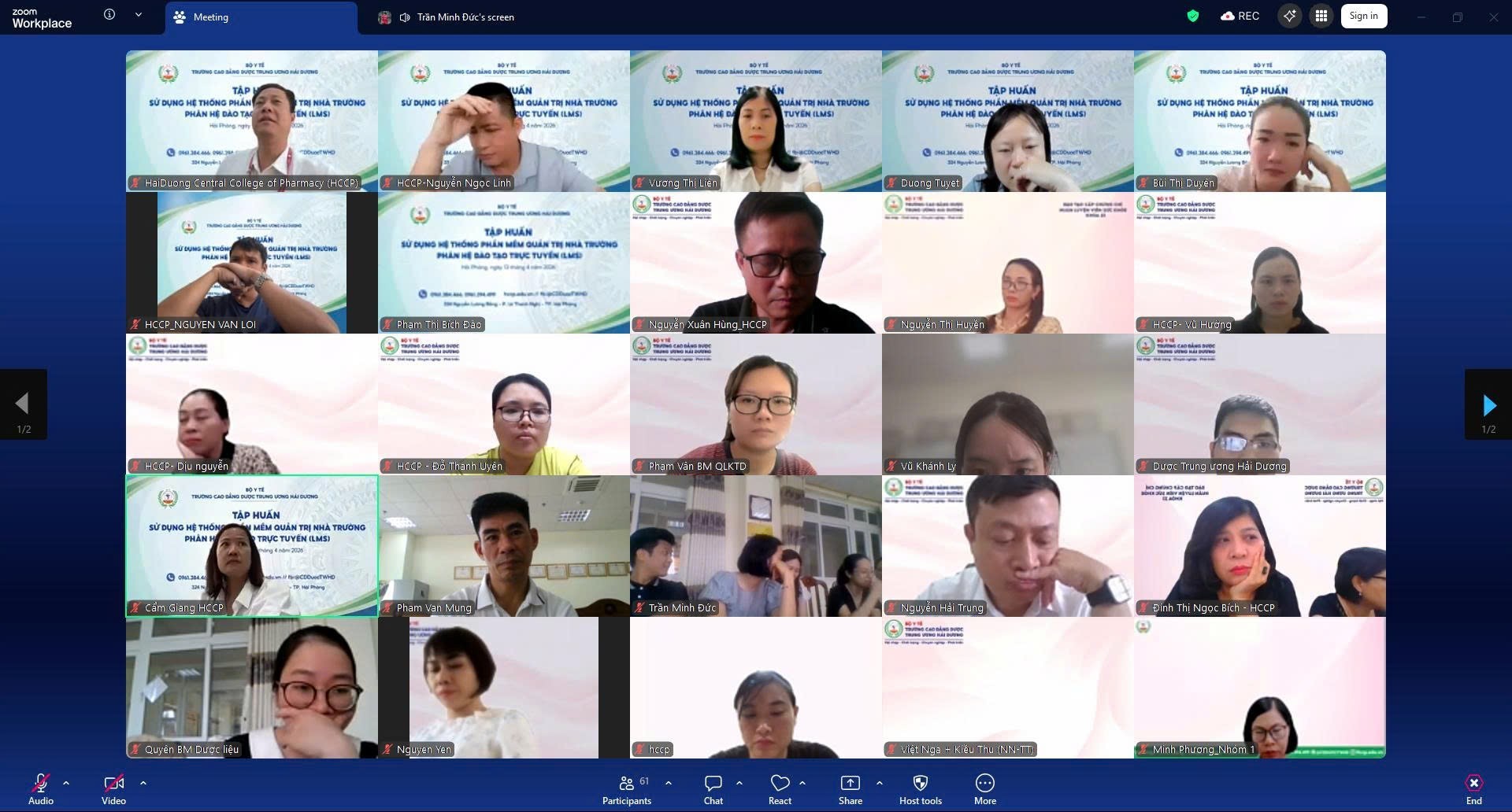 TRƯỜNG CAO ĐẲNG DƯỢC TRUNG ƯƠNG HẢI DƯƠNG TIẾP TỤC ĐẨY MẠNH ỨNG DỤNG AI TRONG THIẾT KẾ BÀI GIẢNG SỐ
