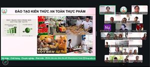 Trường Cao đẳng Dược Trung ương Hải Dương tổ chức lớp đào tạo, bồi dưỡng Kiến thức an toàn thực phẩm theo hình thức trực tuyến.