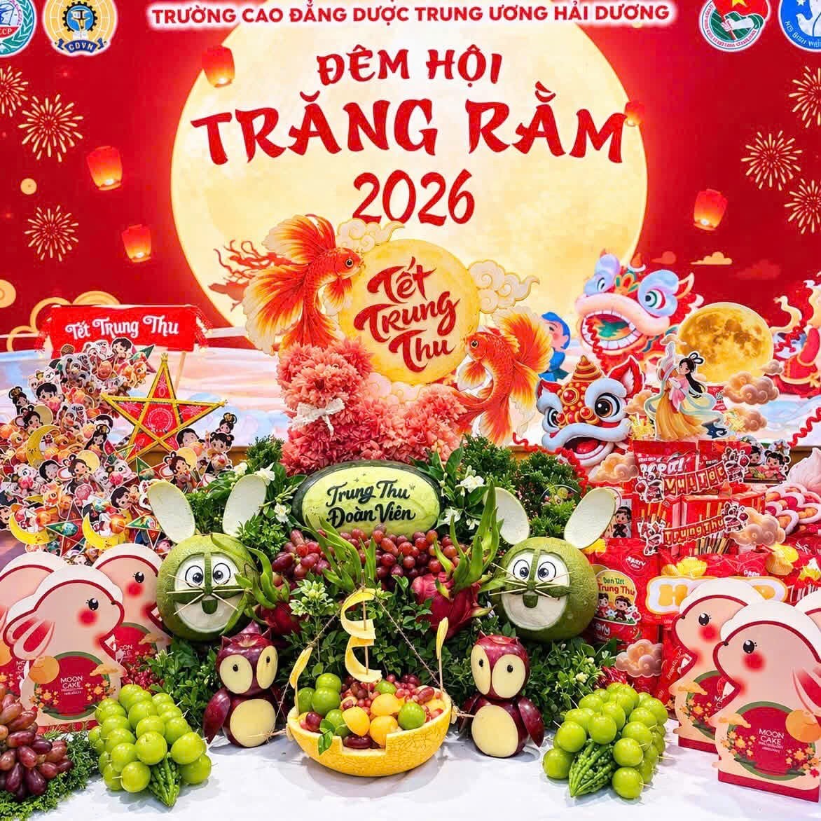ẤM ÁP “ĐÊM HỘI TRĂNG RẰM” DÀNH CHO CON VIÊN CHỨC, NGƯỜI LAO ĐỘNG TRƯỜNG CAO ĐẲNG DƯỢC TRUNG ƯƠNG HẢI DƯƠNG