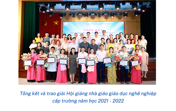 Tổng kết và trao giải Hội giảng nhà giáo giáo dục nghề nghiệp cấp trường năm học 2021 - 2022